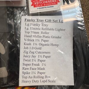 Funky Tray Gift Set - Black